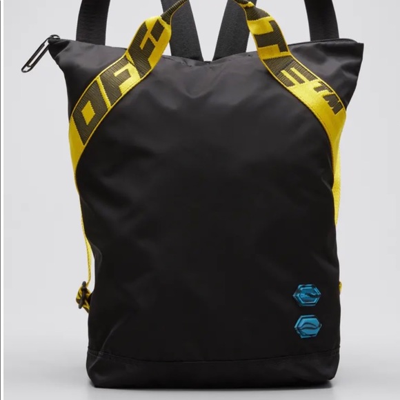 Off-White Men’s Nylon Logo Web-Handle Backpack - Picture 2 of 9